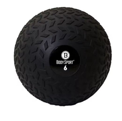 Body Sport Slam Ball with Tread Surface, Versatile, Workout Training, Strength Building, Improve Muscle Mass - size: 6.0 Pounds