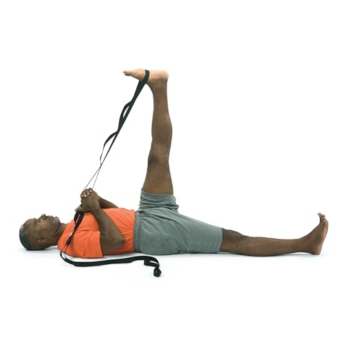 OPTP The Original Stretch Out Strap with Exercise Poster, USA Made Top Choice Stretch Out Straps for Physical Therapy, Yoga Stretching Strap or Knee Therapy (XL)