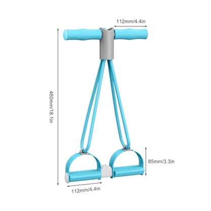 Fitness Stretch Ropes - Ankle Pedal Puller, Training Tubes | Quad Resistance Bands, Elastic Tension Device During Slimming Workouts While Strengthening Abdomen, Legs, Arms with Portable & Lightweight
