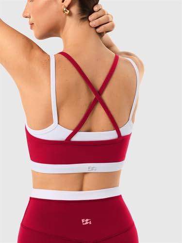 2 Pieces Workout Sets for Women,Seamless Athletic Short with Double Layer Sports Bra,Gym Matching Outfits