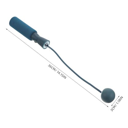 MAGICLULU Cordless Weighted Jump Rope with Dual Bearings, Ropeless Skipping Rope for Indoor Fitness Exercise, Blue Ball Design, for Adult Workout and Training