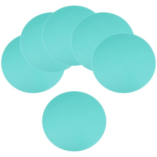 Spot Markers for Agility Dot, Non-Slip Poly Spots Floor Dots Flat Field Soccer Training Equipment for Gym - color: Light Blue