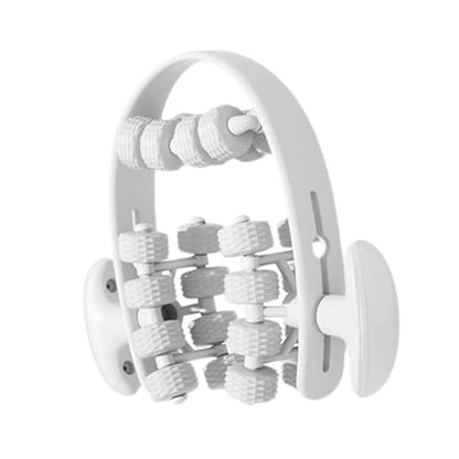 Leg Roller for Muscle Recovery and Deep Tissue Relief for Indoor Yoga and Fitness, White - color: White