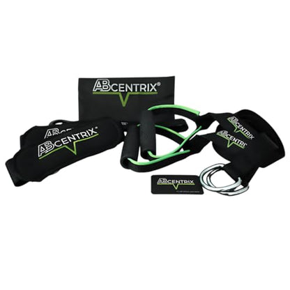 AbSling 2.0 – Premium Hanging Suspension Trainer for Core & Upper Body Strength Training | Heavy-Duty Gym-Grade Ab Slings for Hanging Leg Raises, Abdominal Workouts & Six-Pack Sculpting | Cutting-Edge Two-Pulley Training System Makes Strengthening Easier