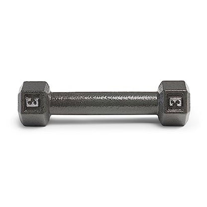 Marcy Cast Iron Hex Dumbbells Collection - Available size from 3-lb to 100-lb, SOLD INDIVIDUALLY - style: 3lbs