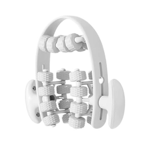 Leg Roller for and Recovery Tool for Indoor Fitness, White - color: White