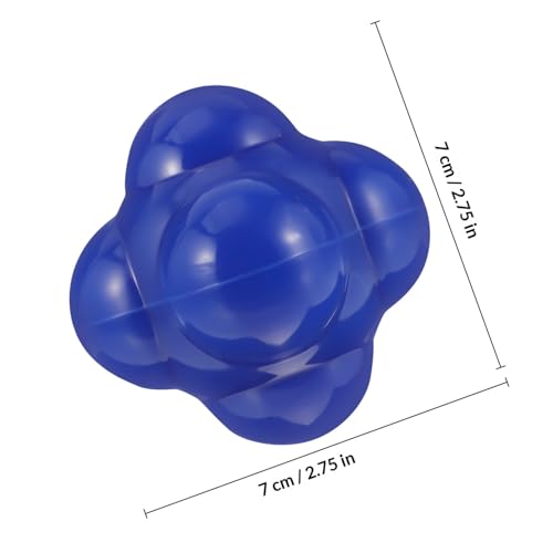 PartyKindom Silicone Hexagonal Reaction Ball 68mm Large Agile Training Ball Fitness Exercise Indoor Training Equipment for Baseball Agility and Hand-Eye Coordination