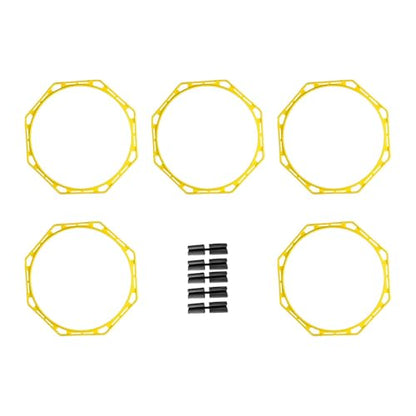 predolo 5 Pieces Agility Training Rings Portable Basketball Football Workout Equipment Exercise Rings Lightweight Engineering PP Material Suitable for Sports