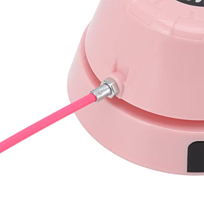 ciciglow Jump Rope Machine with Remote, Jump Workout Entertaining Interaction Rope Skipping Machine for Family, Office, Gym, Party - color: Pink