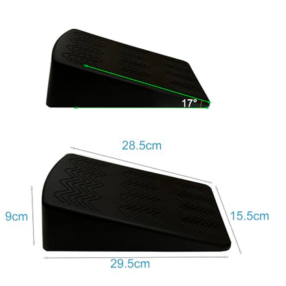 qibylift quat Wedge Block Pairs, YOGA Pilates Block Slant Board Calf Stretcher, Exercise Ramps for Weightlifting, Squat Wedges, Home Gym, Weight Lifting & Yoga