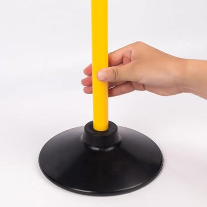 Soccer Training Marker Pole Set Football Sign Obstacle Cone Agility Rod PVC Rubber Base Suitable for Coaches Athletes Group Training Backyard