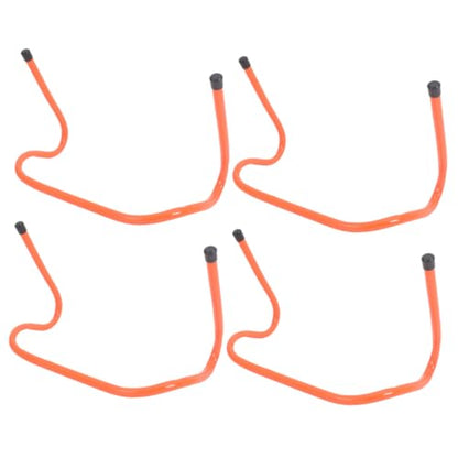 Baluue 4pcs Agility Speed Training Hurdles Plastic 15cm Lightweight Football Soccer Basketball Running Exercise Equipment for Youth Sports