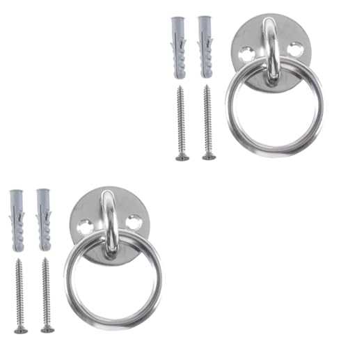 SUPVOX 2 Sets Fixed Disk Ceiling Anchor Suspension Trainer Bracket Wall Mount Suspension Fixed Gadget Yoga