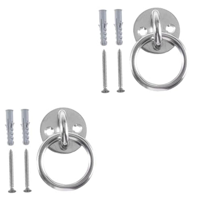 SUPVOX 2 Sets Fixed Disk Ceiling Anchor Suspension Trainer Bracket Wall Mount Suspension Fixed Gadget Yoga
