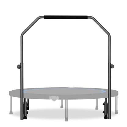 Fitness Rebounder Handle Bar Accessory for 40" Round Mini Trampoline with Foam Handle, Fitness Trampoline Handle Bar Fit for Straight Leg Within 2.5CM/0.98IN Dia (Trampoline Not Included)