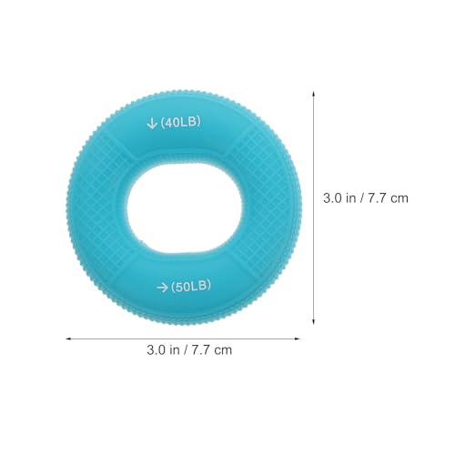 UKCOCO 3pcs Silicone Hand Grip Training Rings Set Dual Resistance Levels 20-80lbs, Finger Exerciser and Forearm Strengthener for Muscle Training, Stress Relief, and Rehabilitation