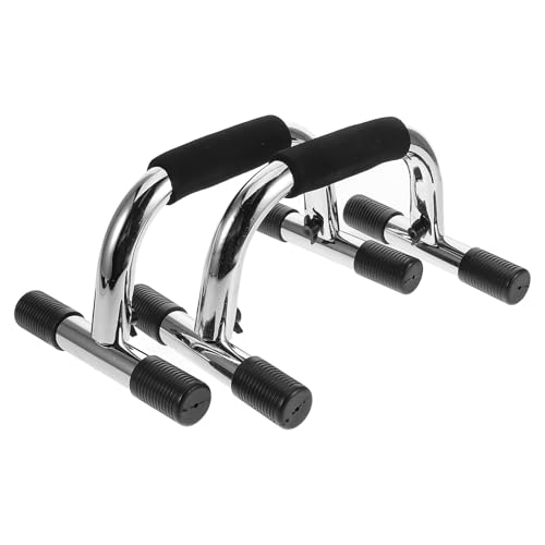 Push up Bars Handles Set, Steel I-beam Construction with Non-slip Grip, Portable Home Gym Equipment for Upper Body Strength Training and Indoor Floor Workouts