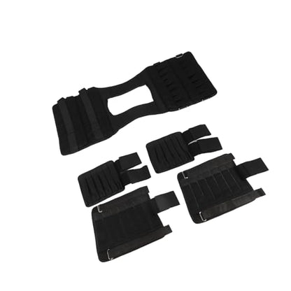 Adjustable Weight Vest, 15kg 35kg Loading Capacity with 32 Sand Pouches Thicken Shoulder Straps for Strength Training Weight Loss Muscle Building