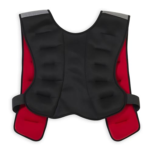 Reebok Weighted Vest Premium Adjustable Strength Training Vest with Reflective Trim for Full-Body Workouts, Cardio, Running & Rehabilitation – Comfort Fit, Durable Material
