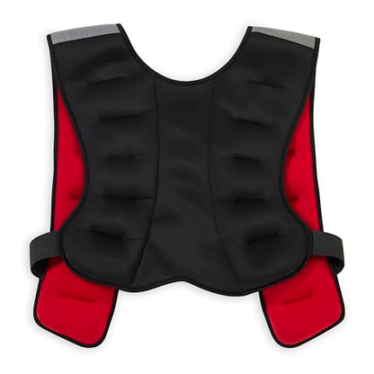 Reebok Weighted Vest Premium Adjustable Strength Training Vest with Reflective Trim for Full-Body Workouts, Cardio, Running & Rehabilitation – Comfort Fit, Durable Material