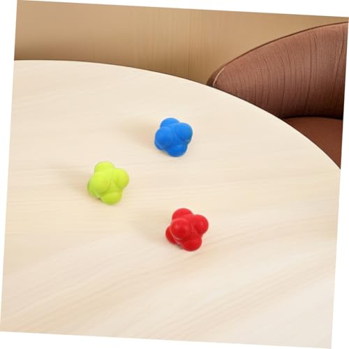 Toyvian 6pcs Reaction Speed Training Balls Enhance Hand Eye Coordination and Reflexes for Sports and Fitness and Elastic Reaction Balls for Kids and Adults