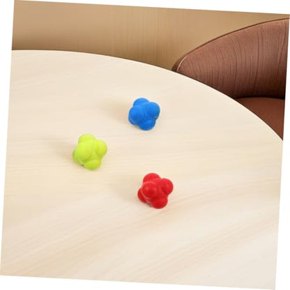 Toyvian 6pcs Reaction Speed Training Balls Enhance Hand Eye Coordination and Reflexes for Sports and Fitness and Elastic Reaction Balls for Kids and Adults