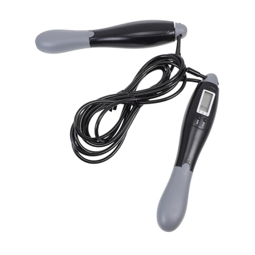Smart Counting Jump Rope for Adults Steel Wire Skipping Rope with Digital Counter for Fitness Training and Weight Loss Exercise Outdoors and Home