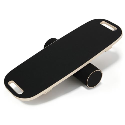 Balance Boards for Adults, Adjustable Surf Balance Board Trainer, Wooden Balance Board with Roller, Training Core&Balance Abilities Balance Board Trainer, Surf Trainer & Physical Therapy