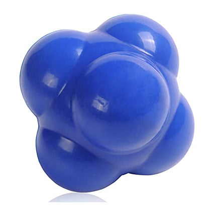 Reaction Ball, Reflex Ball for Hand-Eye Coordination Training Equipment, Field Training Balls and Agility Trainer (Blue)