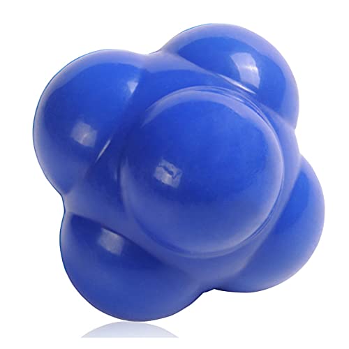 Reaction Ball, Reflex Ball for Hand-Eye Coordination Training Equipment, Field Training Balls and Agility Trainer (Blue)
