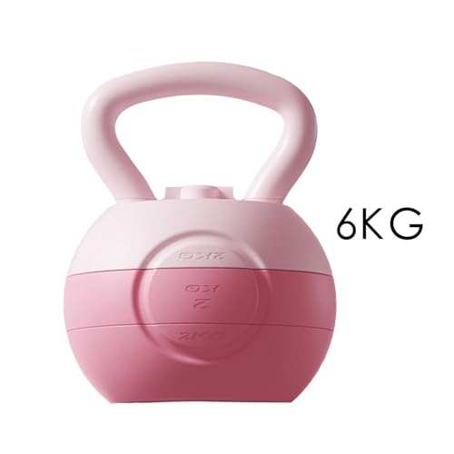 Kettle Bell - Grip Strength Adjustable Weight Tool, Soft Kettlebell | Coated Training Equipment, Ergonomic Handle, Compact Fitness Gear | Home Workouts Muscle Building Conditioning Men Women - color: 6kg