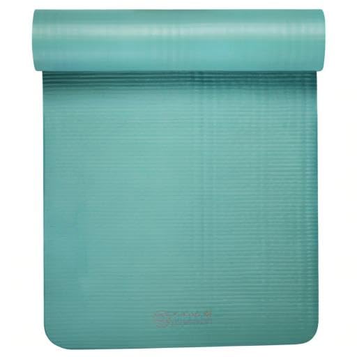 Gaiam Yoga Mat, Pilates & Exercise Mat, Thick Mat 2/5" (10mm) Workout Mat with Easy-Cinch Carrying Strap for Home & Gym Workouts