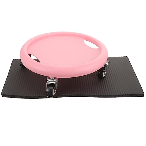 INOOMP Exercise Wheel Disc Core Coaster Abdominal Fitness Sliders Workout Plate Waist Strength Trainer Wheel Roller Disc Ab Training Machine Equipment with Knee Mat for Home Gym