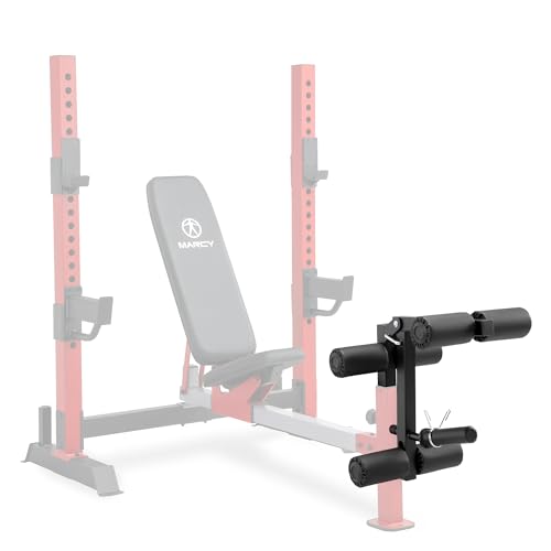 Marcy Deluxe Olympic Weight Bench with Adjustable Back & Bar Catch & Optional Arm Curl, Leg Developer, Lat Tower Attachments (Sold Separately), Personal Home Gym for Strength Training, Weightlifting - color: Leg Developer Only ACC-8116LD