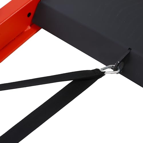 Weight Training Pull Sled, Fitness Strength Speed Training Sled, Steel Power Sled Workout Equipment for Athletic Exercise and Speed Improvement - color: Red