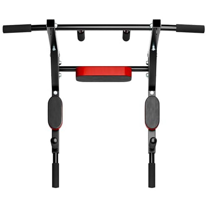 Pull Up Bar, Wall Mounted Pull Up Bar Dip Station, Heavy Duty Pull-up Chin Up Bar, Wall Punching Household Fitness Workout Indoor Equipment Support to 440lbs