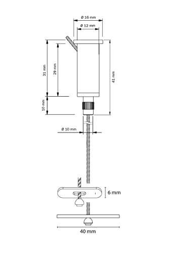 STAS Suspension Set with Cross Anchor and Adjustable Ceiling Mount (Pack of 2X)