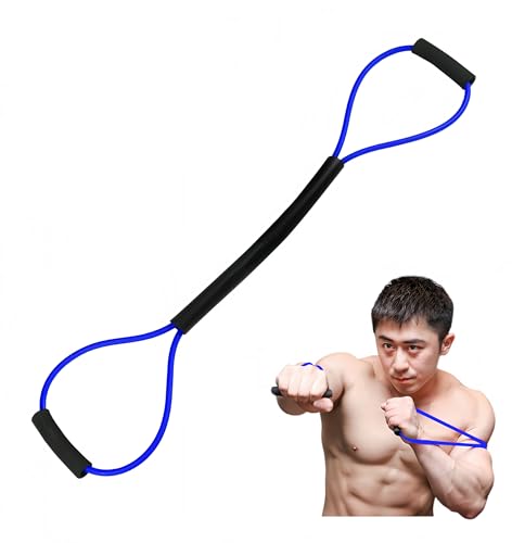 𝘀𝗮𝗻𝘀𝗲𝗻𝘄𝗮𝗻𝘄𝗼 Boxing Resistance Bands for Speed, Strength – Ideal for Fighters, Fitness Enthusiasts to Enhance Combat Techniques and Home Training with Varied Resistance Levels - color: Blue