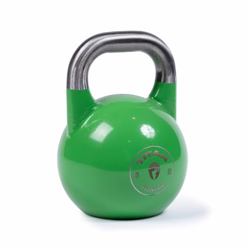 Titan Fitness Competition Kettlebell, Single Piece Casting, KG Markings, Full Body Workout - size: 57.0 Pounds