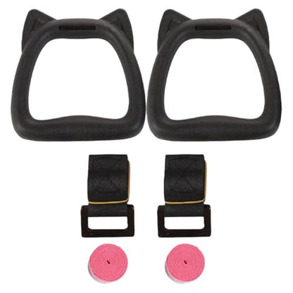 Gymnastics Rings Set with 2m Adjustable Straps, Professional Pull-up and Strength Training Rings, Sturdy Home and Outdoor Fitness Equipment for Bodyweight Exercises