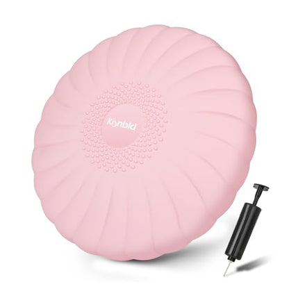 Wobble Cushion, Extra Thick Wiggle Seat for Sensory Kids, Non-slip Balance Disc with Inflation Pump for Adults Core Strength, Posture Improvement & Physical Therapy (13.5in/34cm)