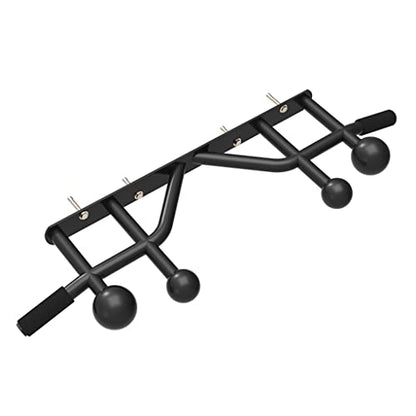 Chin Up Bar Heavy Wall Mounted Steel Pull Up Bar | With A Grip Ball | Home Gym Arm Strength Training Horizontal Bar | Safe Load 300Kg