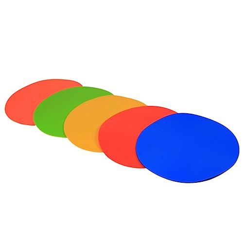 6Pcs Soccer Spot Markers Football Training Discs for Agility Drills Durable TPE Material with Storage Bag for Gym Class and Outdoor Sports