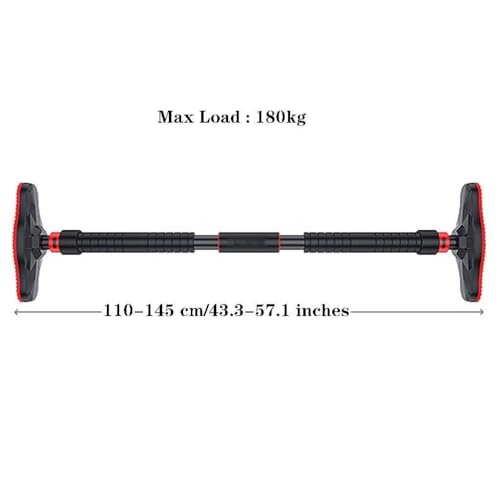 Portable Adjustable Pull Up Bar for Doorway, Chin-Up Bar, No Drill Installation, Unisex Fitness Equipment for Home and Office