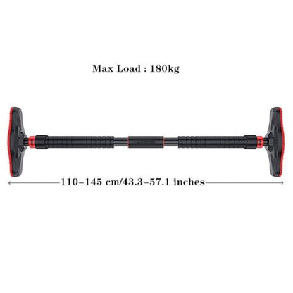 Portable Adjustable Pull Up Bar for Doorway, Chin-Up Bar, No Drill Installation, Unisex Fitness Equipment for Home and Office