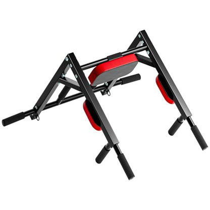 Wall Mounted Pull Up Bar Dip Station, Heavy Duty, Multifunctional Fitness Equipment