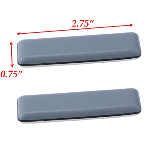 8pcs Furniture Sliders for Carpet and Hardwood Floor Heavy-Duty Furniture Movers for Hard Surfaces Adhesive Base Furniture Moving Pads (Rectanglular 0.75in x 2.75in) - size: 2.75"x0.75"/69.8x19mm(LxW)