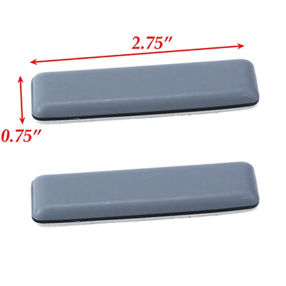 8pcs Furniture Sliders for Carpet and Hardwood Floor Heavy-Duty Furniture Movers for Hard Surfaces Adhesive Base Furniture Moving Pads (Rectanglular 0.75in x 2.75in) - size: 2.75"x0.75"/69.8x19mm(LxW)