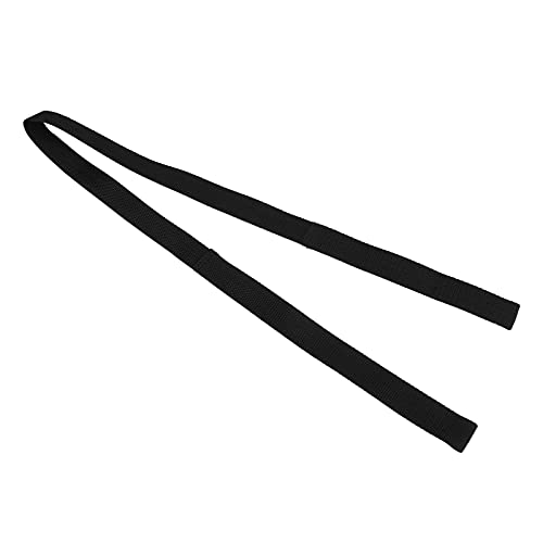 Leg Lifter Strap Hand Grip for Adult, Senior, Elderly, Handicap, Disability, Pediatrics Assist Strap Soft Leg Recovery Stretching Assist Band with Foot Hand Grip Black
