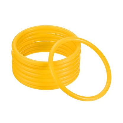 M METERXITY Carnival Toss Rings - Plastic Round Throw Hoops Apply to Parties/Interactive Games - color: Yellow, size: 3.35"